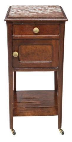 FRENCH MARBLE-TOP MAHOGANY