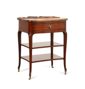 FRENCH MARBLE TOP MAHOGANY RAF