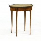 FRENCH MARBLE TOP ONE DRAWER S