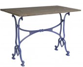 FRENCH MARBLE-TOP PAINTED CAST