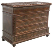 FRENCH MARBLE-TOP ROSEWOOD COM