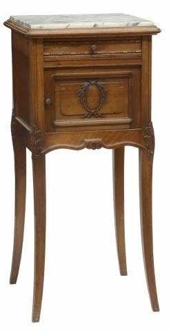FRENCH MARBLE-TOP WALNUT