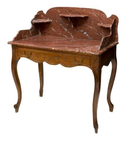 FRENCH MARBLE-TOP WASHSTAND,