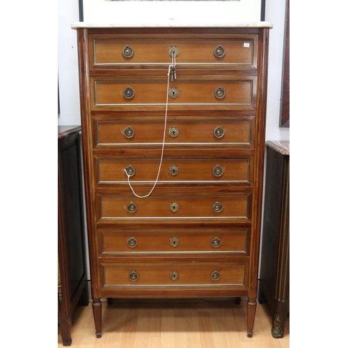 French marble topped cabinet with