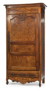 FRENCH MARQUETRY AND BURLWOOD