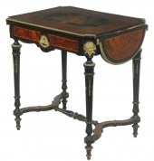 FRENCH MARQUETRY DROP LEAF WRI