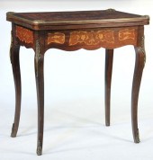 French Marquetry Game Tablewal