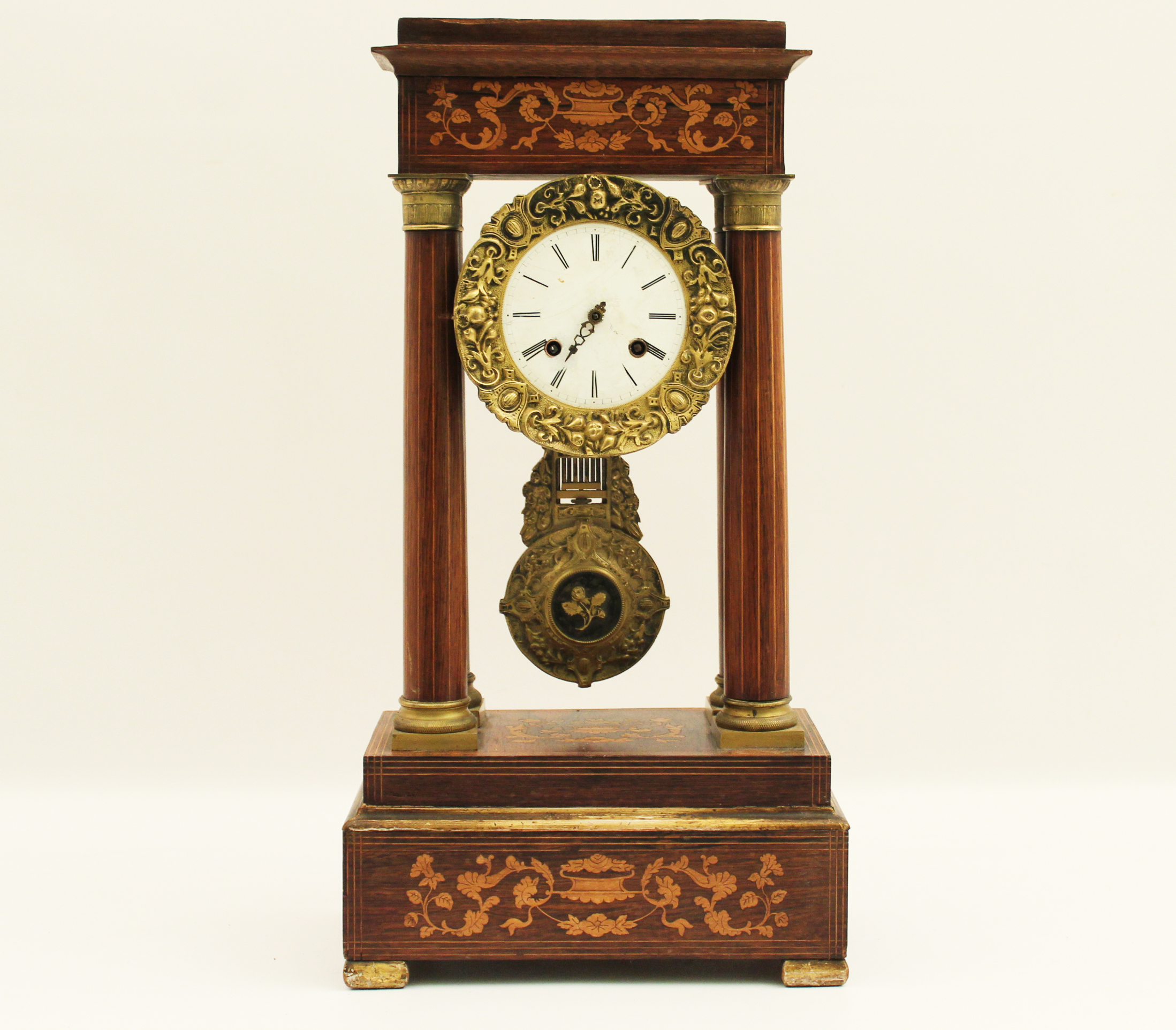 FRENCH MARQUETRY INLAID ROSEWOOD