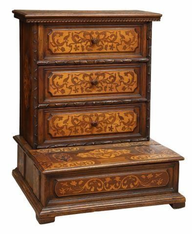 FRENCH MARQUETRY PRAYER KNEELER,