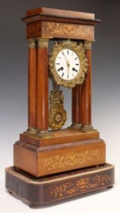FRENCH MARQUETRY STRIKING PORT