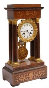 FRENCH MARQUETRY STRIKING PORT