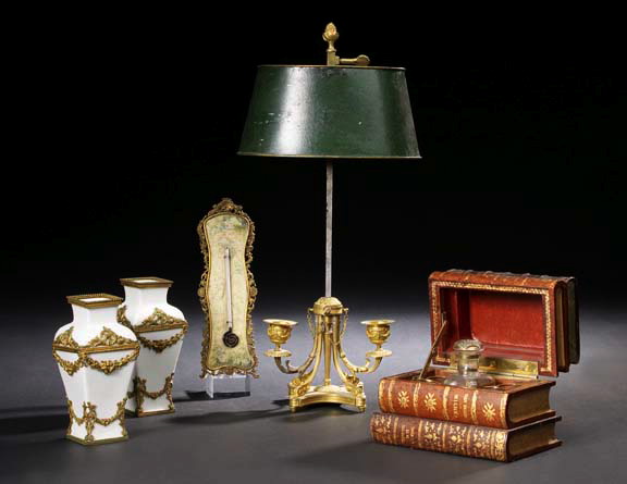 French Matte-Gilded Brass and