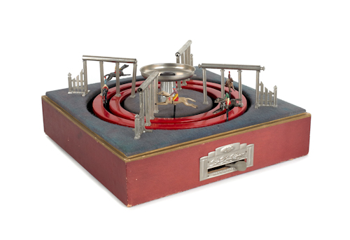 French mechanical horse racing game