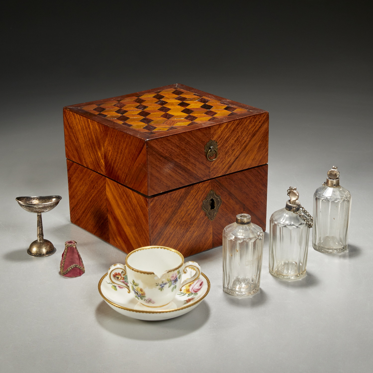 FRENCH MEDICINE BOX W/ SEVRES