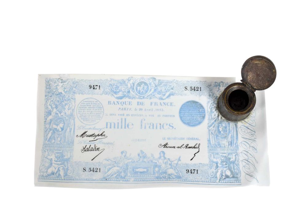 FRENCH METAL-MOUNTED PORCELAIN