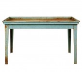 FRENCH METAL PASTRY TABLEblue-