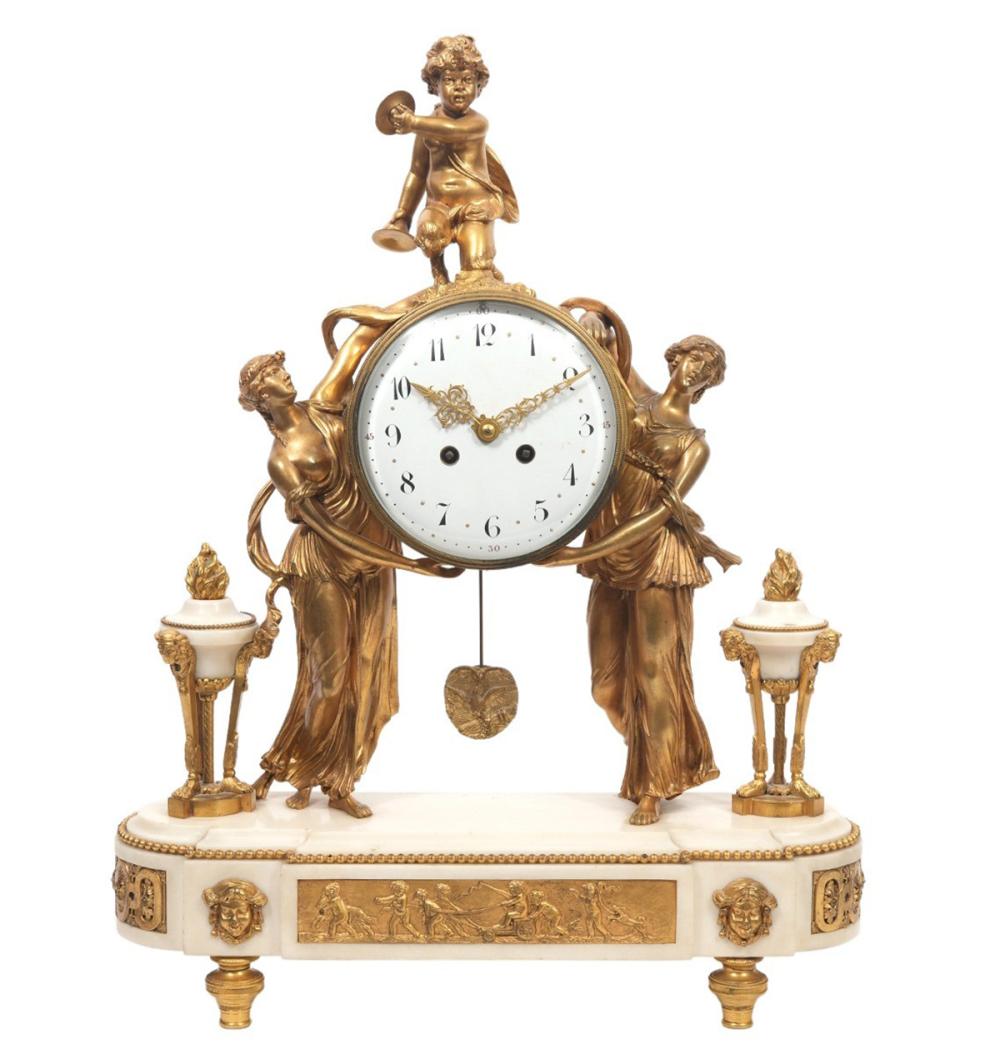 FRENCH MID 19TH C. ORMOLU AND