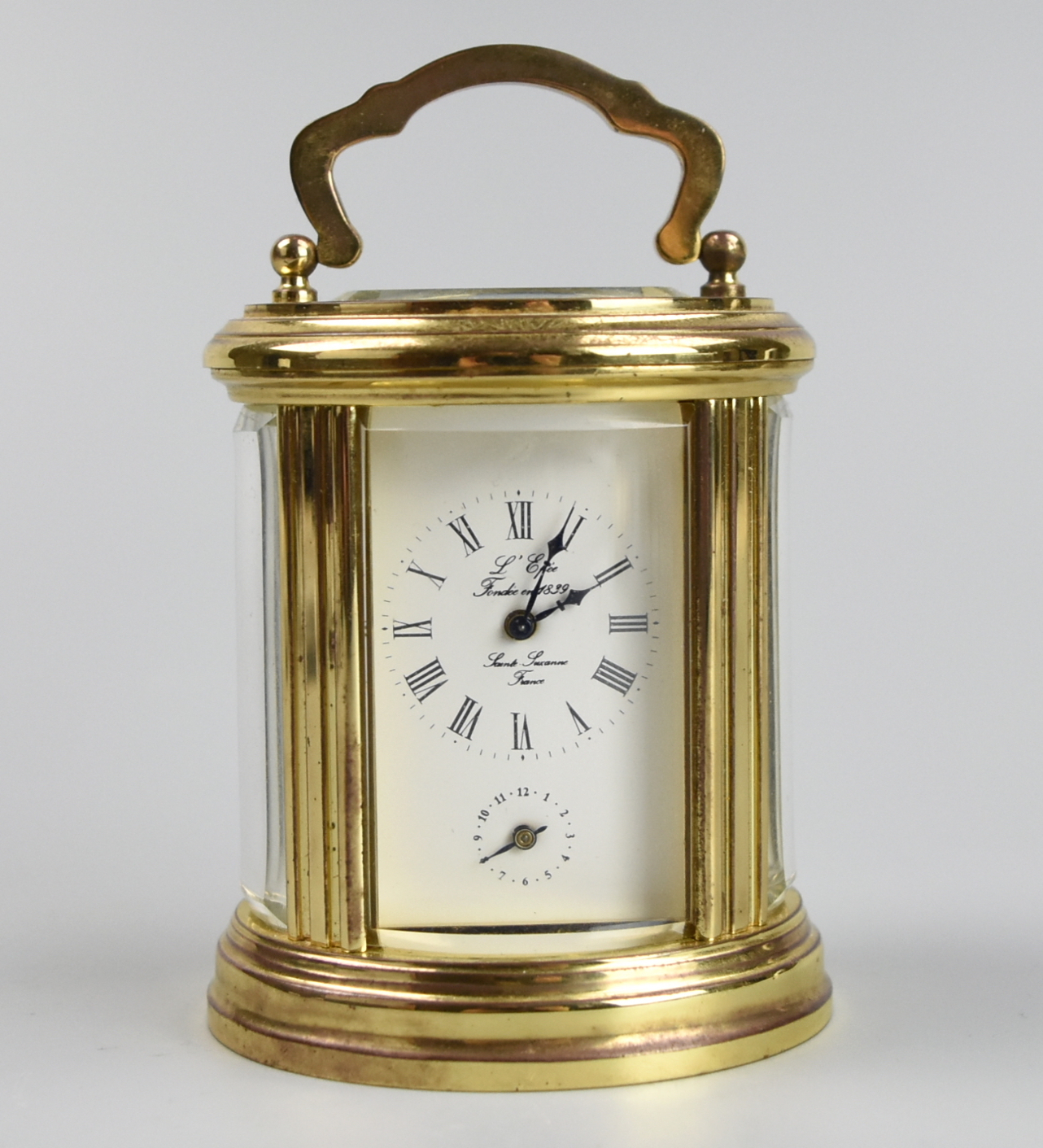 FRENCH MINIATURE CARRAGE CLOCK A