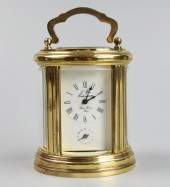FRENCH MINIATURE CARRAGE CLOCK