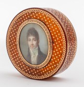 FRENCH MINIATURE MOUNTED GOLD-