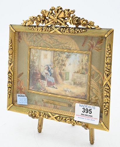 FRENCH MINIATURE PAINTING, TWO