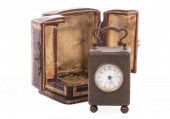 FRENCH MINIATURE TRAVEL CLOCKF
