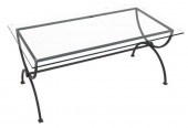 FRENCH MODERN GLASS-TOP IRON C