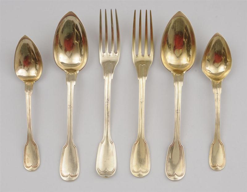 FRENCH MONOGRAMMED SILVER GILT