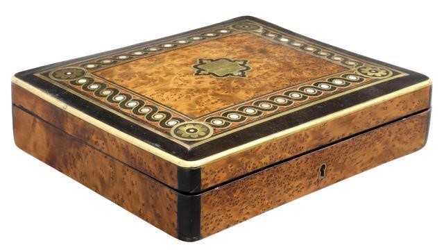 FRENCH MOP & BRASS INLAID