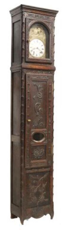 FRENCH MORBIER CARVED OAK