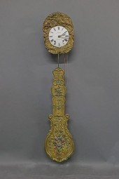 French morbier clock signed 'L