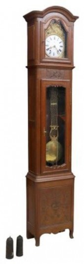 FRENCH MORBIER OAK LONGCASE CL