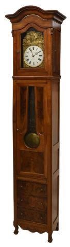 FRENCH MORBIER WALNUT LONG CASE