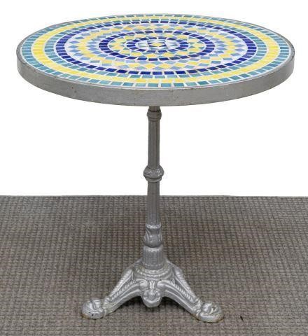 FRENCH MOSAIC TILED CAST IRON
