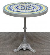 FRENCH MOSAIC TILED CAST IRON