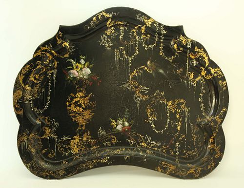FRENCH MOTHER OF PEARL INLAID AND