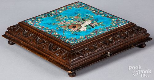 FRENCH MUSIC BOX TRIVET, WITH