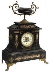 FRENCH NAPOLEON III BLACK MARB