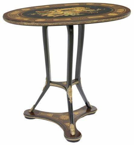 FRENCH NAPOLEON III MARQUETRY SALON