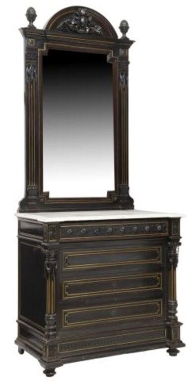 FRENCH NAPOLEON III MIRRORED