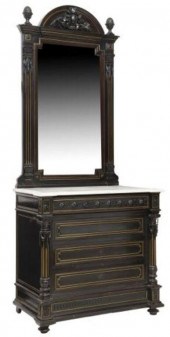 FRENCH NAPOLEON III MIRRORED D