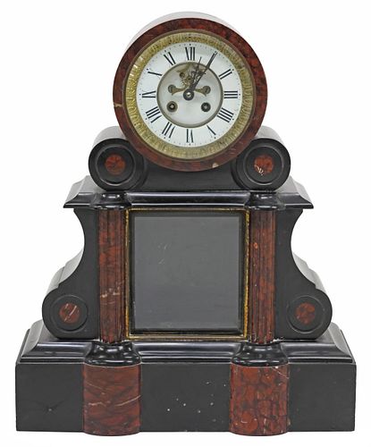FRENCH NAPOLEON III SLATE &AMP; RED