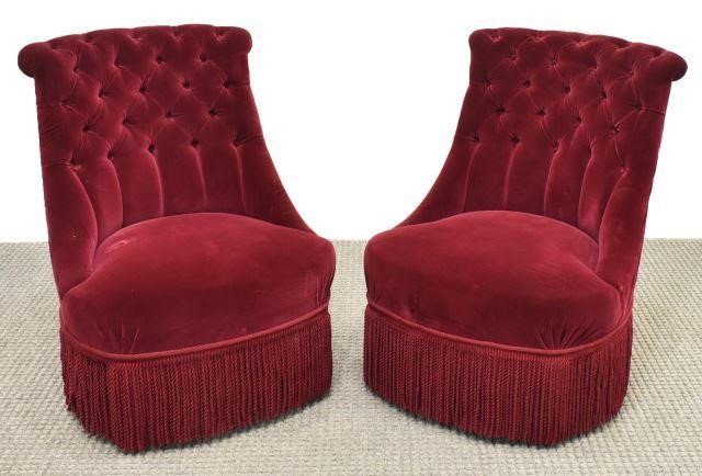 FRENCH NAPOLEON III STYLE TUFTED