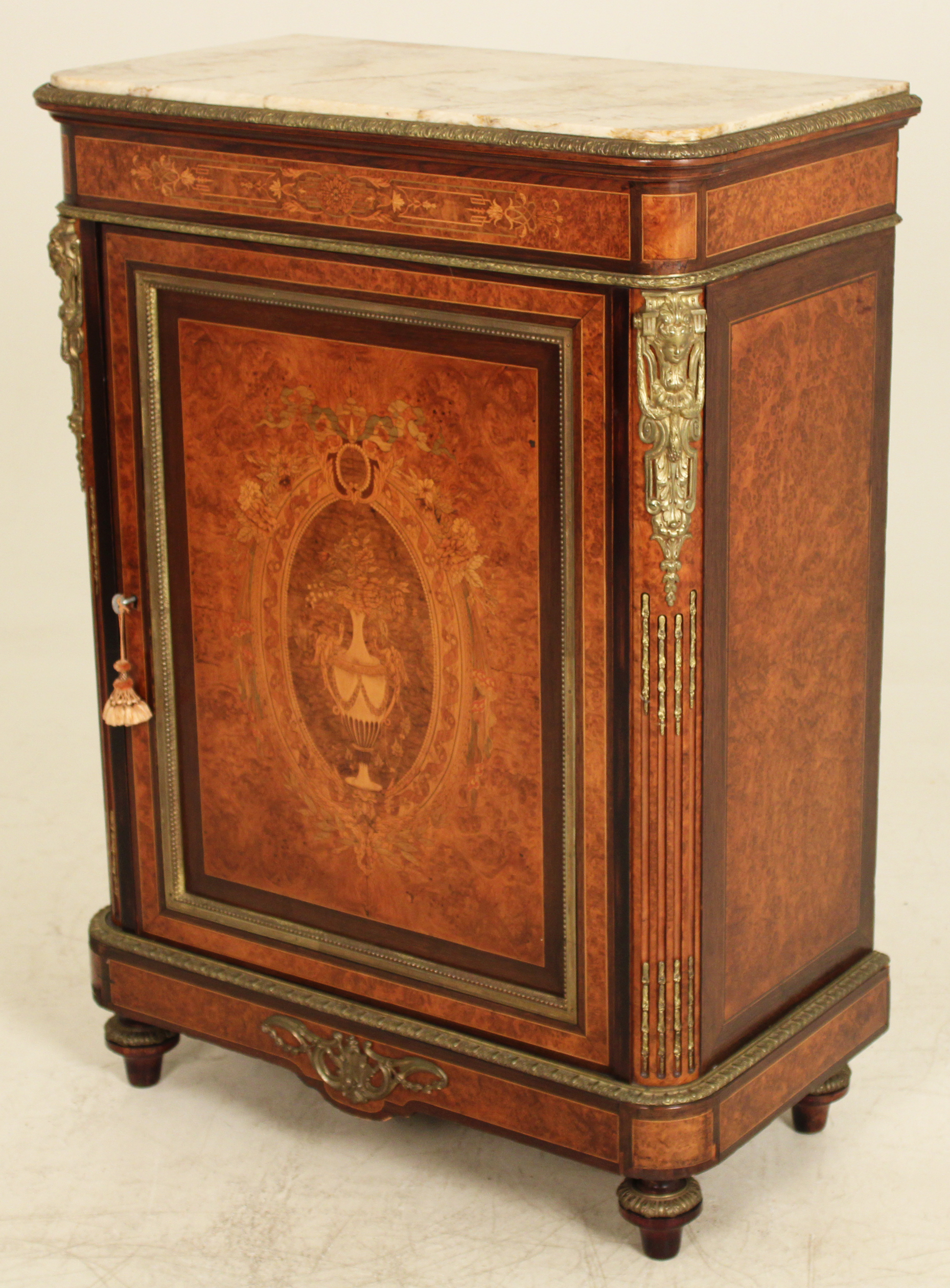 FRENCH NAPOLEONIC BRONZE MTD MARBLE