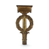FRENCH NAPOLEONIC GILT BRASS O