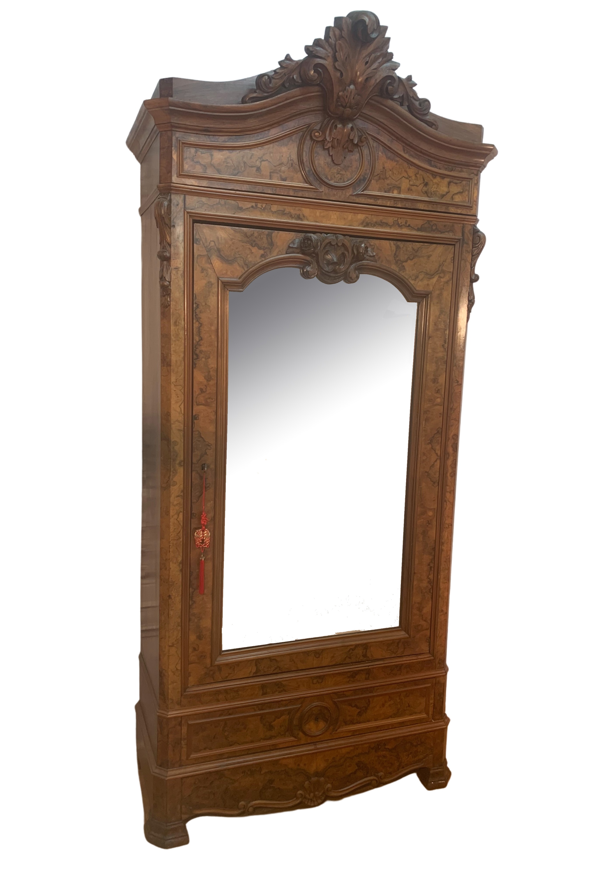 FRENCH NAPOLEONIC WALNUT ARMOIRE
