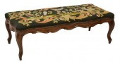 FRENCH NEEDLEPOINT UPHOLSTERED