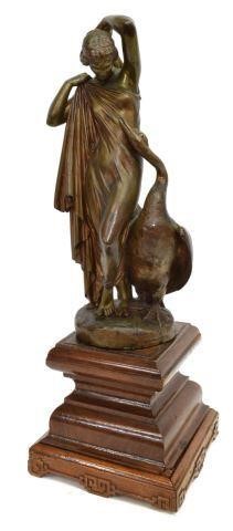 FRENCH NEOCLASSICAL BRONZE, LEDA