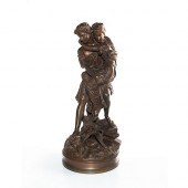 FRENCH NEOCLASSICAL BRONZE SCU