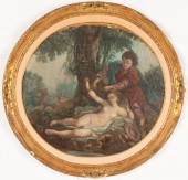 FRENCH NEOCLASSICAL PAINTED PA